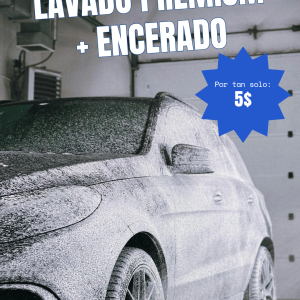 Lavado premium para tu vehículo 20%